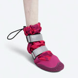 Hunde-Regenstiefel, Wasserdichte Hundeschuhe - Fuchsia Camo