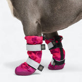 Flex Shell Wasserabweisende Hundestiefel - Fuchsia Camo