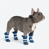 Flex Shell Wasserabweisende Hundestiefel - Blau Camo