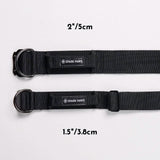 Taktisches Halsband für große Hunde - Schwarz