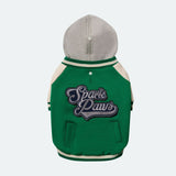 Hund-Collegejacke - Grün
