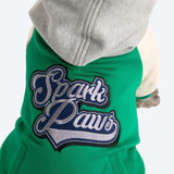 Hund-Collegejacke - Grün