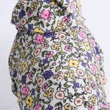 Vintage Blume Kapuzenpullover – Hellgrau