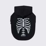 Halloween-Hundeh hoodie – Skelett