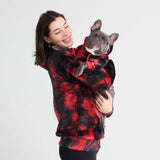 Velvet Human Kapuzenpullover - Rot & Schwarz