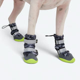 Hunde-Regenstiefel, Wasserdichte Hundeschuhe - Grau Camo