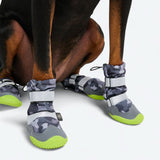 Hunde-Regenstiefel, Wasserdichte Hundeschuhe - Grau Camo
