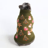 Weihnachts-Strickpullover für Hunde – Lebkuchen