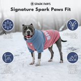Blue Rose Plush Fleece Dog Sweater||size:S,M,L,XL,2XL,3XL,4XL