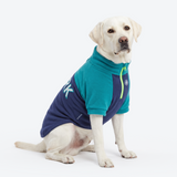 Teal Navy Plush Fleece Dog Sweater||size:3XL