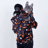 Halloween Menschen Kapuzenpullover - Schwarz