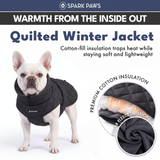 Black Quilted Winter Jacket||size:S,M,L,XL,2XL,3XL,4XL