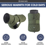 Green Quilted Winter Jacket||size:S,M,L,XL,2XL,3XL,4XL