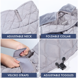 Grey Quilted Winter Jacket||size:S,M,L,XL,2XL,3XL,4XL