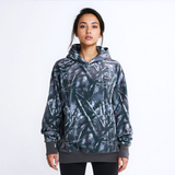 Betonholz-Human-Hoodie – Asphalt