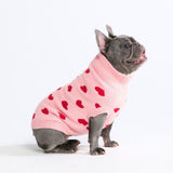 Strickpullover für Hunde – Herzen
