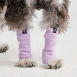 Dehnbare Fleece-Beinwärmer für Hunde - Flieder