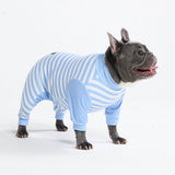 Hunde Pyjama - Blaue Streifen
