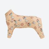 Hunde Pyjama - Kekse und Milch