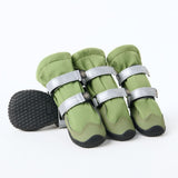 Hunde-Regenstiefel, Wasserdichte Hundeschuhe - Grün