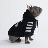 "WOOF" Hunde Hoodie - Schwarz & Reflektierend