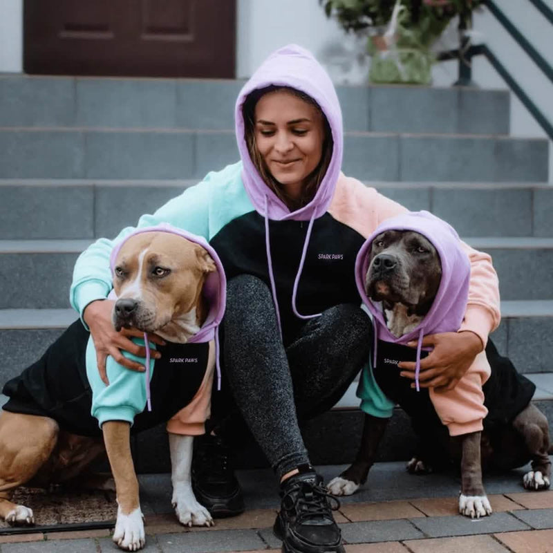 Cyber Punk Hunde Hoodie