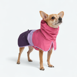 Dog Raincoat - Pink Lilac Purple||size:S,M