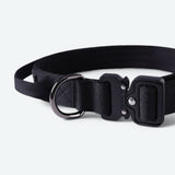 Taktisches Halsband für große Hunde - Schwarz