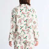 Weihnachtspyjama-Oberteil - Mistel