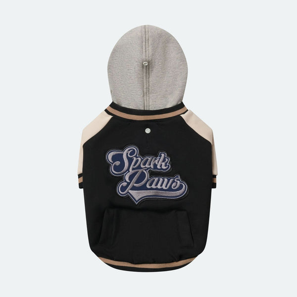 Hund-Collegejacke - Schwarz