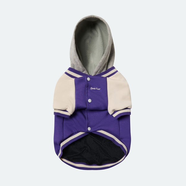 Hund-Collegejacke - Lila
