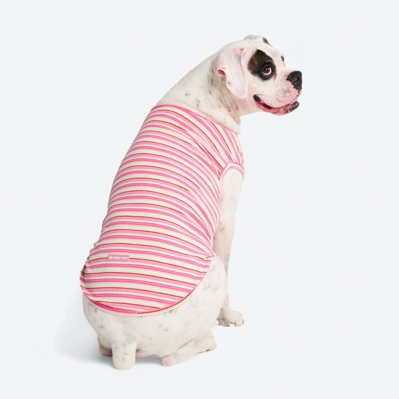 Gestreiftes Shirt - Rosa Rot