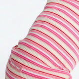 Gestreiftes Shirt - Rosa Rot