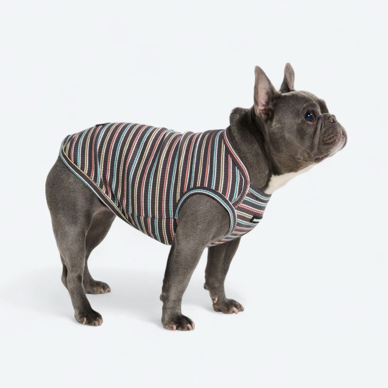 Black Coral Stripe Shirt