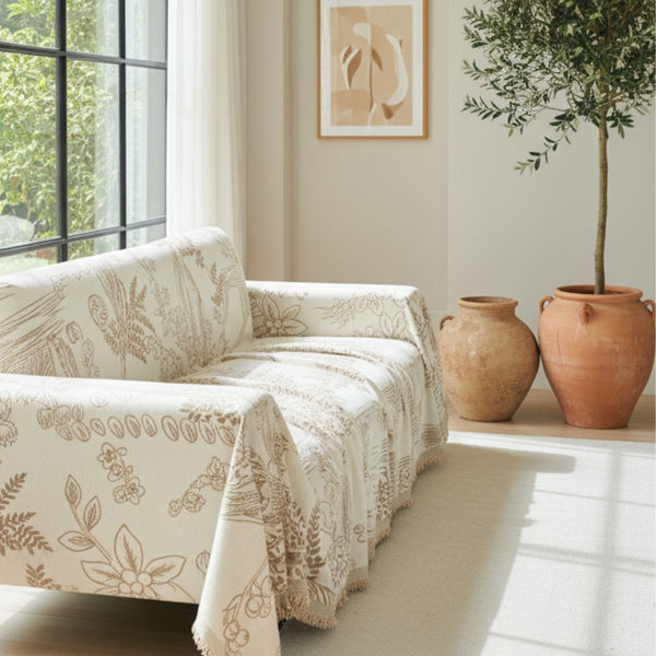 Sofabezug – Maiglöckchen Beige