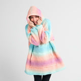 Fluffdreams™ Übergroßer menschlicher Hoodie - Pastell Zuckerguss