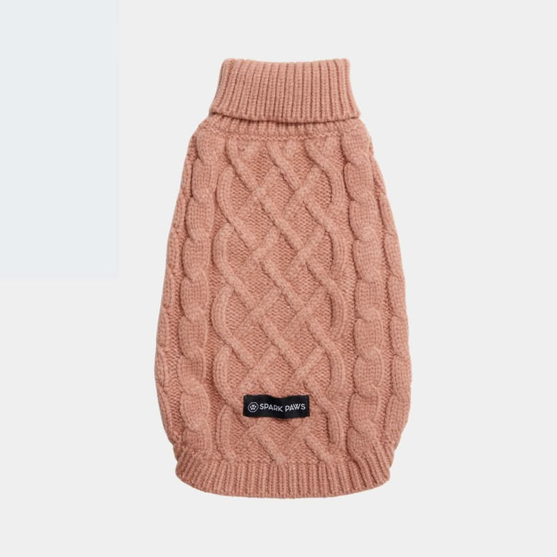 Strickpullover für Hunde - Braun