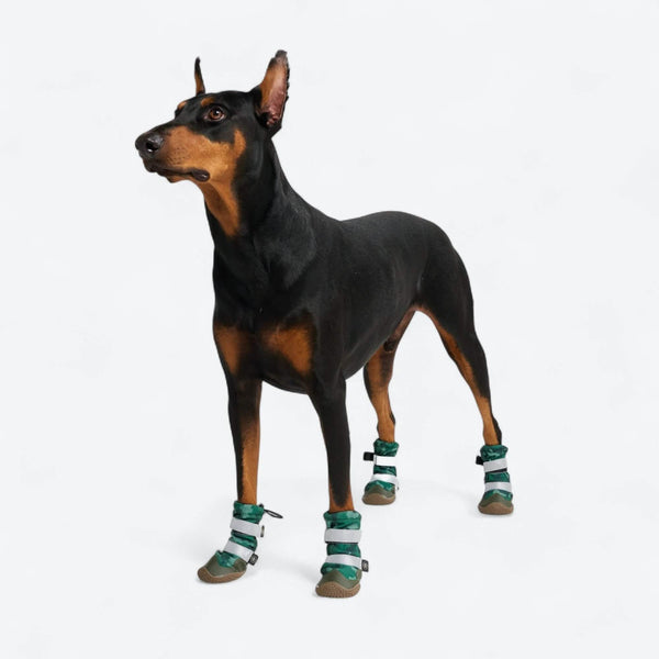 Flex Shell Wasserabweisende Hundestiefel - Grün Camo