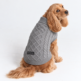Grey Cableknit||size:L