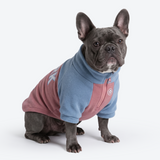 Blue Rose Plush Fleece Dog Sweater||size:L