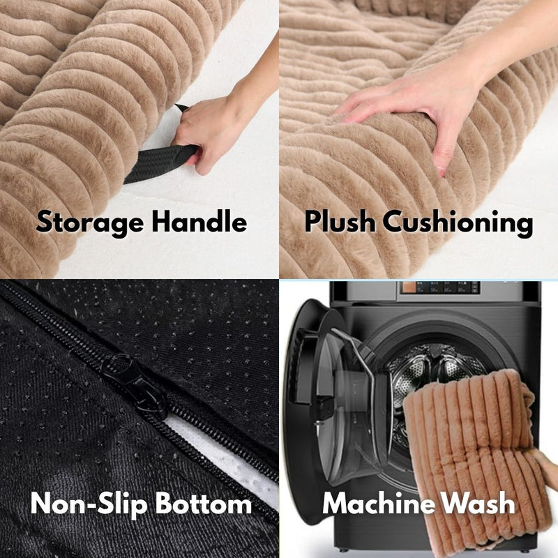 Luxus Sofa-Schonbezug Hundebett - Braun