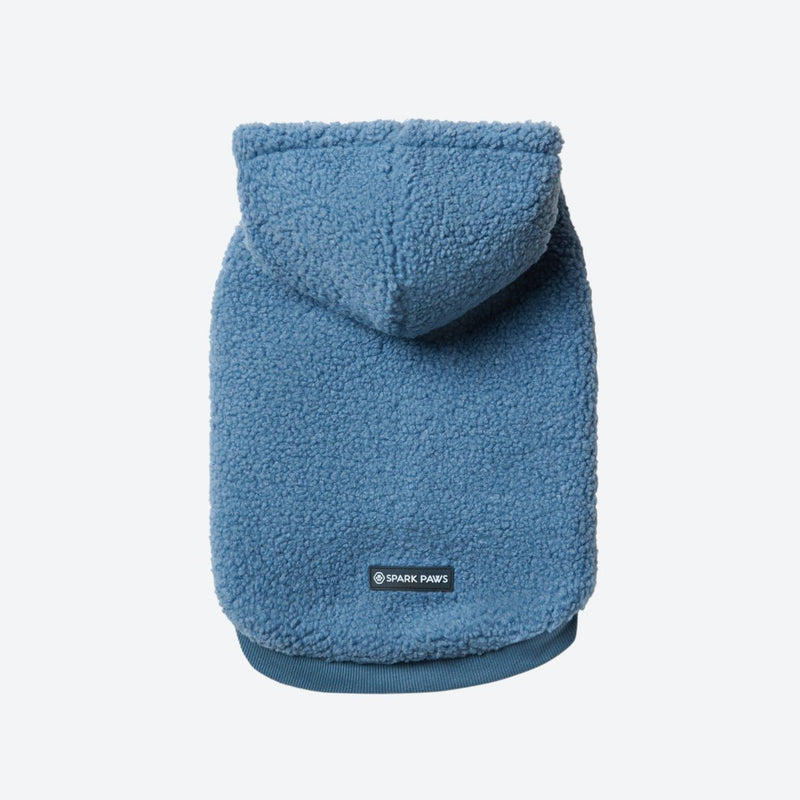 Teddy-Sherpa-Pullover - Blau