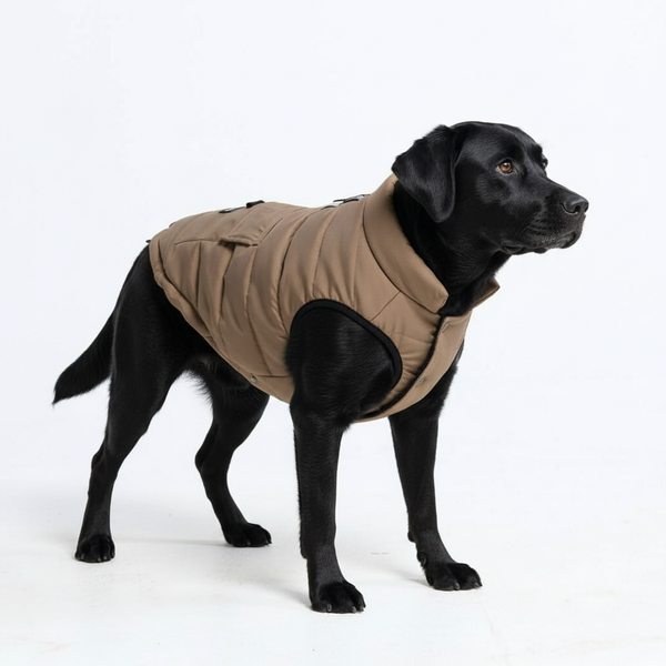 Wasserabweisende WarmShield-Jacke – Hellbraun