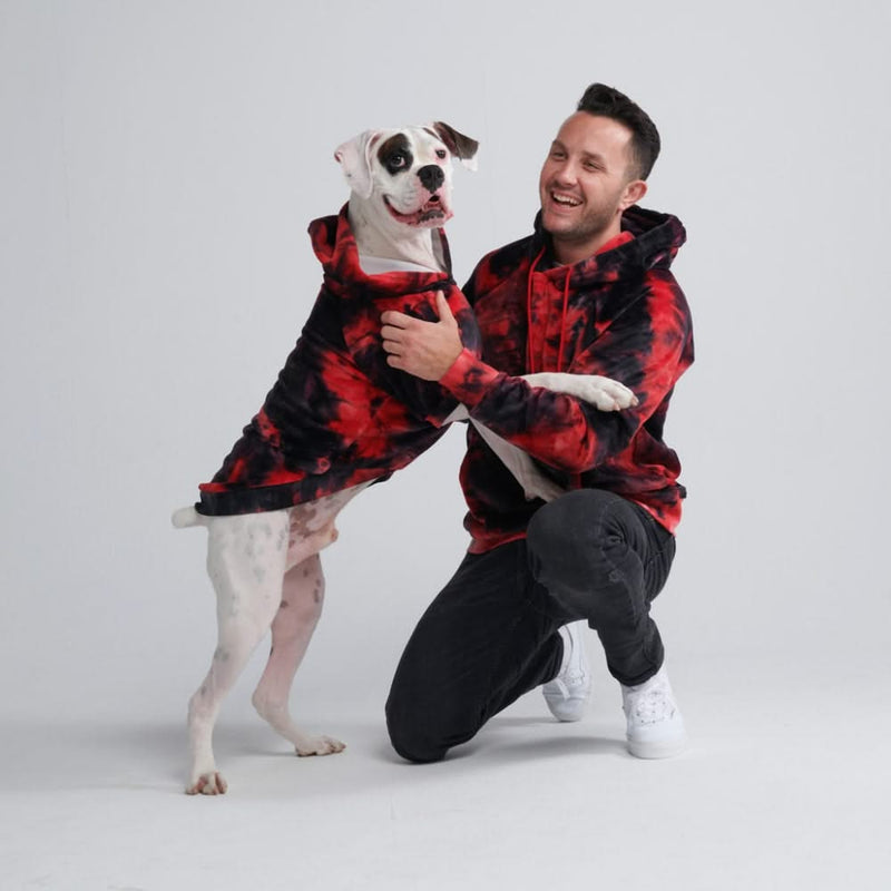 Velvet Human Kapuzenpullover - Rot & Schwarz