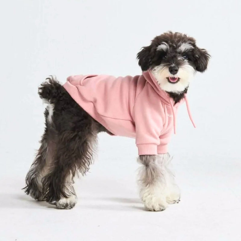 Essentielles Hunde Hoodie - Blassrosa