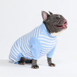 Hunde Pyjama - Blaue Streifen
