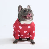 Hunde Pyjama - Rote Herzen