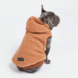 Teddy-Sherpa-Pullover - Braun