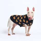 Gestrickter Hundepullover mit Aufdruck