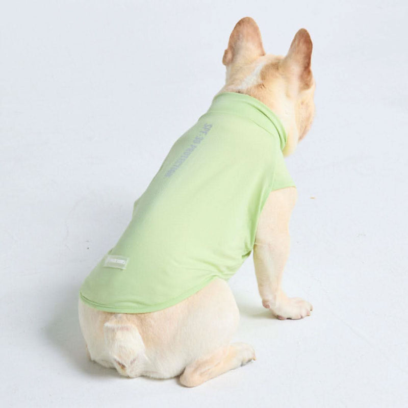 Sunblock Hunde-T-Shirt - Hellgrün